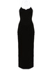 contrast-trim maxi dress