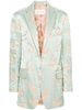 printed padded blazer