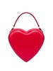 heart-shaped leather tote bag