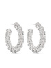 crystal hoop earrings