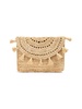 Raffia Tassel Clutch - Natural