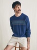 Surf Stripe Crew Sweater - Navy Sea Sunset