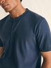 Short-Sleeve Sunwashed Henley - Dune Navy