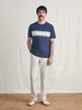 Surf Stripe Sunwashed Pocket Tee - Dune Navy