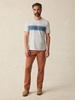 Surf Stripe Sunwashed Pocket Tee - Heather Grey