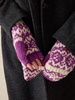 Valley Fairisle Mitten - Purple Fairisle