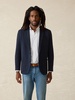 Inlet Knit Tweed Blazer - Navy Twilight Herringbone