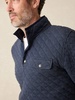 Epic Quilted Fleece Pullover - Navy Melange