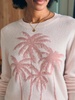 Palm Coast Cashmere Crew - Clay Palm Horizon