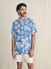 Short-Sleeve Surfrider Rayon Camp Shirt - Sky Floral