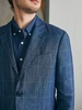 Reserve Linen Windowpane Blazer - Blue Steel Plaid