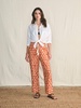 Pacific Beach Linen Pant - Spiced Shibori Print