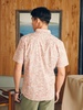 Short-Sleeve Stretch Playa Shirt - Coral Tile Print