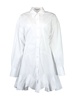 godet shirt minidress