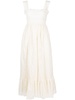 broderie anglaise cotton midi dress