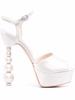 Natalia beaded-heel sandals 