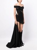 off-shoulder corset gown