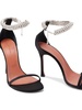 Iman 105mm satin sandals 