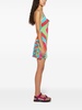 Vivara-print slip minidress