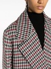 houndstooth double-breasted coat