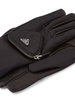 pouch-detail leather gloves