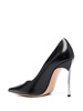 sculpted-heel 110mm leather pumps