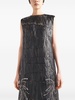 patchwork nappa-leather dress