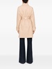 twill midi trench coat