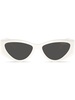 cat-eye frame logo-lettering sunglasses