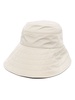 wide-brim bucket hat