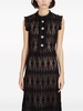 long embroidered macramé dress