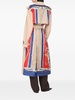 graphic-print trench coat