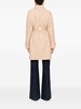 twill midi trench coat