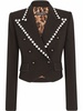 Spencer crystal-embellished wool jacket