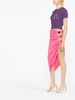 La Perola cut-out asymmetrical skirt