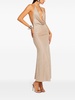 Saar embellished plunge-neck dress