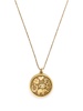 18kt yellow gold diamond Good Luck necklace