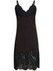 lace-detailed wool slip dress