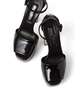 135mm patent-leather platform sandals