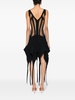 handkerchief semi-sheer minidress