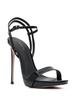 Gwen patent-leather stiletto sandals