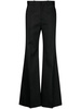 flared silk trousers