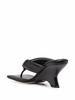 padded leather heeled sandals