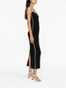 sweatheart-neck maxi dress