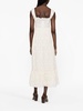 broderie anglaise cotton midi dress