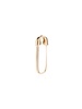 18kt yellow gold safety pin earring