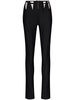 mesh-inserts high-waisted trousers