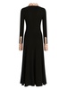 long-sleeved jersey midi dress