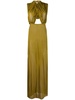 hooded cut-out maxi dress