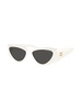 cat-eye frame logo-lettering sunglasses